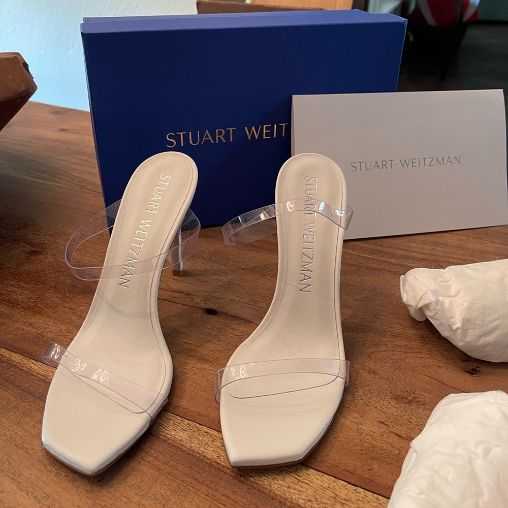 Stuart Weitzman White heels